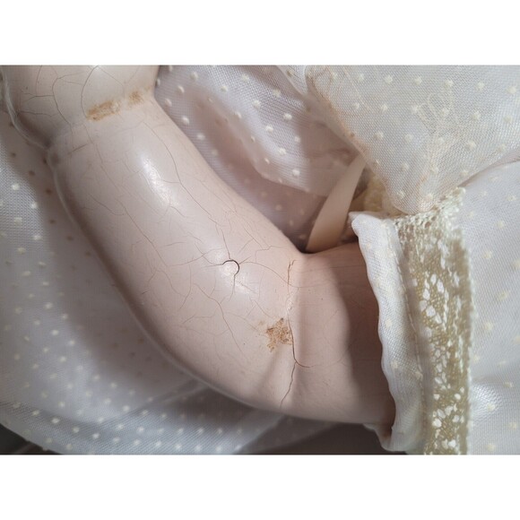 Rare ANTIQUE VINTAGE 1930s EFFANBEE LOVUMS DOLL 22" COMPOSITION MOHAIR WIG - Picture 9 of 16